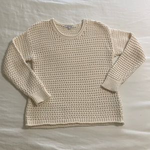Madewell XS cream knit sweater